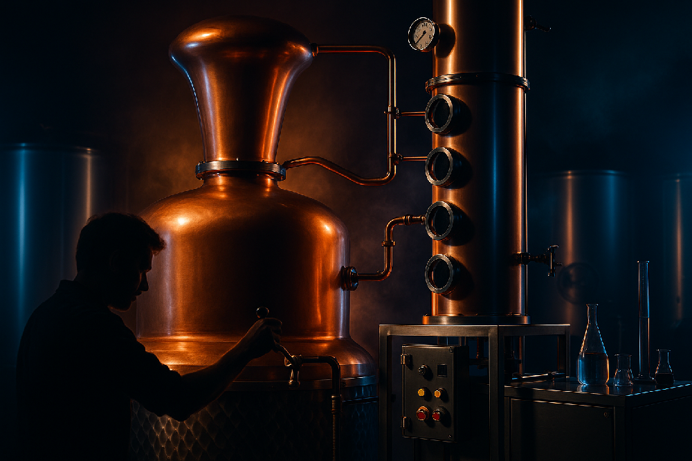 [Bakarni kazani u destileriji]